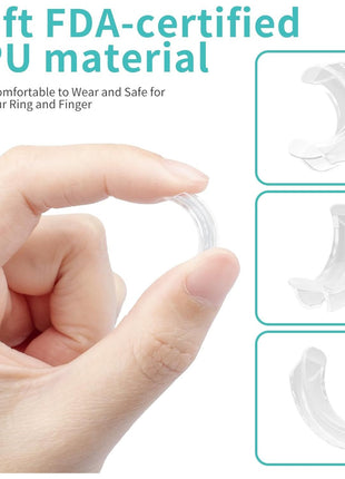 Ring Sizers for Loose Rings - 12Pack, 12 Sizes, Ring Guards for Women& Men Loose Rings, Invisible Resizer Design for Spacers & Tighteners, Fits Bands Width to 1mm-8mm