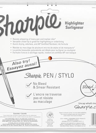 Sharpie Pocket Style Highlighters, Chisel Tip, Assorted Fluorescent, 12 Count - Quick Dry, Perfect For Studying, Note-Taking, School, College, Office, Student & Teacher Supplies