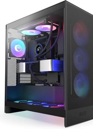 NZXT Kraken Plus 240 RGB – AIO CPU Liquid Cooler – 240mm Radiator – F240 RGB Core Single Frame Fan – Customizable 1.54 inch Square LCD – AMD® AM5, AM4 – Intel® LGA 1851/1700, 1200/115X – Black
