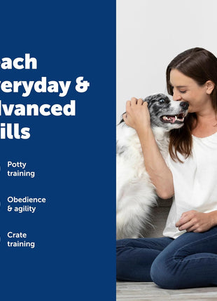PetSafe Teach & Treat Remote Reward Trainer, Up to 30 Yards | Remotely Reinforces Good Behavior Instantly, Dispense Treats From 30 Ft, Trainer-Led Tutorial Videos, Lightweight & Portable