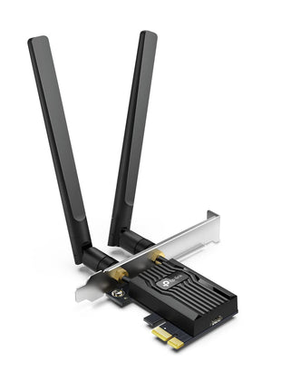 TP-Link WiFi 6 PCIe WiFi Card for Desktop PC AX3000 (Archer TX55E), Bluetooth 5.2, WPA3, 802.11ax Dual Band Wireless Adapter with MU-MIMO, Ultra-Low Latency, Supports Windows 11, 10 (64bit) Only