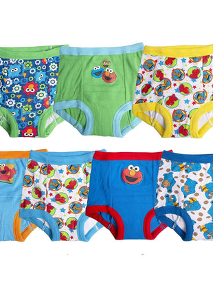 Sesame Street Unisex Toddler Potty Training Pants with Elmo, Cookie Monster and Big Bird with Stickers & Success Chart