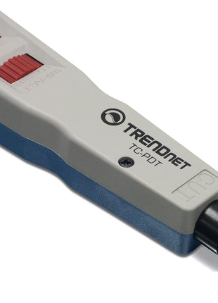 TRENDnet Punch Down Tool With 110 And Krone Blade, Insert & Cut Terminations In One Operation, Precision Blades Are Interchangeable & Reversible, Network Punch Tool, Grey, TC-PDT