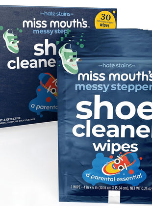 Miss Mouth's Messy Steppers Shoe Cleaner - 4oz Spray Ready To Use Sneaker Cleaner for Rubber, Canvas, Leather to Remove Dirt, Grass, Scuffs from makers of Miss Mouth's Messy Eater Stain Treater