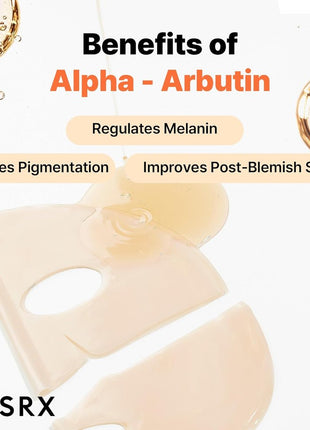 COSRX The Alpha Albutin Hydrogel Pack, Mask Pack, Pack of 3, Moisturizing Collagen Mask, Gel Mask, Human Body Tested, Essence, Skin Care, Korean Cosmetics