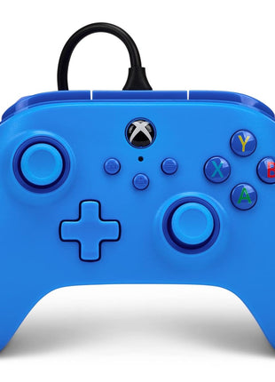 PowerA Wired Controller for Xbox Series X|S - blue, gamepad, video game/gaming controller, works with Xbox One, Officially Licensed
