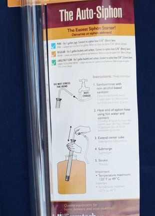 Auto Siphon Mini with 6 Ft of Food Safe Tubing & Clamp - Easy Home Brewing, Winemaking Kit, Complete System for Beer, Wine, Liquid Transfer & Fermentation Tools - Perfect for Small Batches