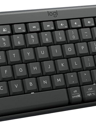 Logitech MK250 Bluetooth Wireless Keyboard and Mouse Combo - Graphite | Bluetooth connection only, compact keyboard with number pad, small ambidextrous M196 mouse with 3 non-customizable buttons