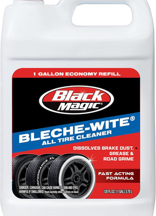 Black Magic 800002222 Bleche-Wite Tire Cleaner Concentrate - 1 Gallon