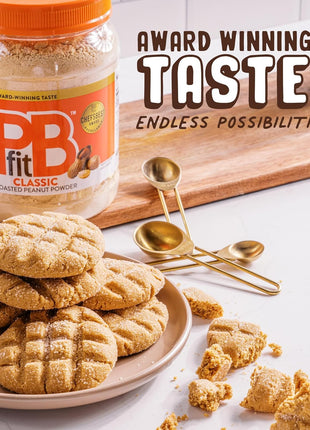 PBfit 30 Ounce Classic Peanut Butter Powder, Powdered Peanut Butter Spread From Real Roasted Peanuts, 8g of Protein 8% DV, Gluten-Free, 60 calories, 87% less fat (Pack of 1)