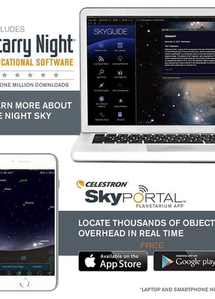 Celestron Travel Scope 70 Portable Refractor Telescope – 70mm Aperture, Fully-Coated Glass Optics – Includes Tripod, Backpack & Software – Ideal for Beginners & Travel