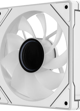 AeroCool Phantom M-3 Reverse Infinity Mirror ARGB Fan, for PC Case, 120mm, PWM 500-1800 RPM, Hydraulic Bearing, Eight Shock-Absorbing Pads, Liquid and Air Cooler, White