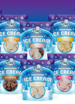 Arctic Farms Freeze Dried Ice Cream that Does Not Melt (Neapolitan, 1 Ounce)