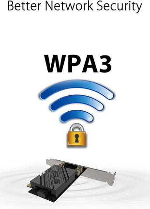ASUS PCE-BE92BT WiFi 7 PCI-E Adapter with 2 External Antennas. Supporting 6GHz Band, 320MHz, Bluetooth 5.4, WPA3 Network Security, OFDMA and MU-MIMO, only Compatible with Intel motherboards