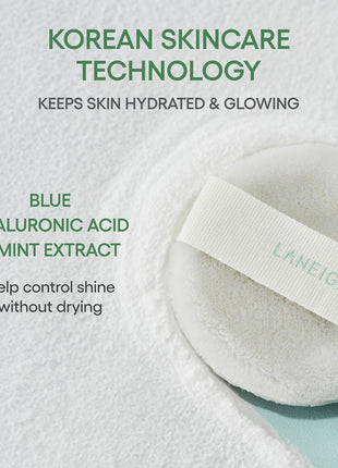 Laneige Neo Blurring Powder & キーチェーン デュオ | クリップオン K-Beauty セッティング パウダー | シャインコントロール 毛穴ぼけ 外出先でのタッチアップ | エレクトロベリー