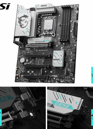 MSI B860 Gaming Plus WiFi Motherboard, ATX - Supports Intel Core Ultra Processors (Series 2), LGA 1851 - DDR5 Memory Boost 8800+ MT/s (OC), PCIe 5.0 x16 x16, M.2 Gen5, Intel Killer 5G LAN, Wi-Fi 7