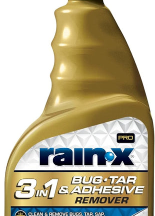 Rain-X Pro 620213 3-in-1 Bug, Tar and Adhesive Remover, 16oz - Premium Bug, Tar and Adhesive Remover to Help Clean and Remove Sticky Contaminants
