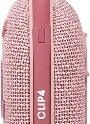 JBL Clip 4 - Portable Mini Bluetooth Speaker, big audio and punchy bass, integrated carabiner, IP67 waterproof and dustproof, 10 hours of playtime, speaker for home, outdoor and travel (Pink)