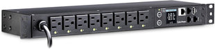 CyberPower PDU41001 Switched PDU, 100-120V/15A (Derated to 12A), 8 Outlets, 1U Rackmount | Outlets, 1U Rac