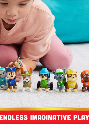 Paw Patrol 10th Anniversary All Paws On Deck 10 Figure Gift Pack | 10 Collectible Action Figures, Chase, Marshall, Rocky, Rubble, Zuma, Skye & More, Kids Toys for Boys & Girls Ages 3+