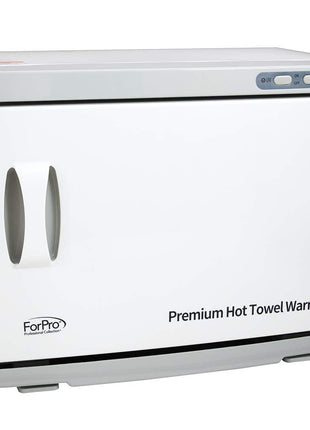 ForPro Professional Collection Premium Hot Towel Warmer, 23L Extra Large Capacity, Two Stainless Steel Racks, White