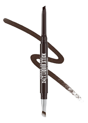 Urban Decay 24/7 Liquid Stick Waterproof Eyeliner - Smudge-Proof, Transfer-Proof, Up to 24HR Wear, Dual-Ended Retractable Gel Liner with Blending Eye Brush, Slanted Angled Tip, Vitamin E - 0.012 oz