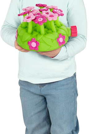 Melissa & Doug Sunny Patch Pretty Petals Flower Sprinkler Toy with Hose Attachment Toddler and Kids Outdoor Water Play Ages 3+