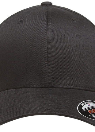 Yupoong Mens Athletic Fitted Baseball Cap, Black, Large-X-Large US