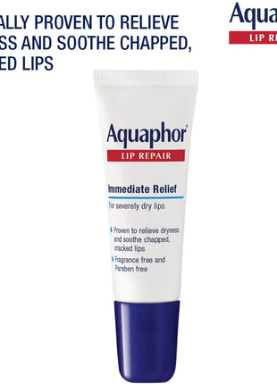 Aquaphor Lip Repair - Soothe Dry, Chapped Lips - Two .35 oz. Tubes