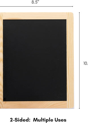 Plaid Double Sided Framed Chalkboard, 8.5 inchx10.5 inch, 1 Pack