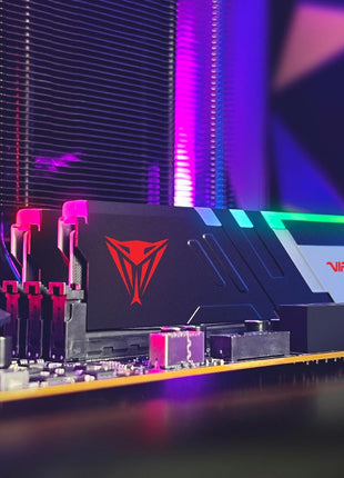 Patriot Memory Viper Venom RGB DDR5 RAM 32GB (2X16GB) 6400MHz CL32 1.4v UDIMM Desktop Gaming Memory Kit Compatible with Intel XMP - PVVR532G640C32K