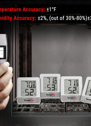 TempPro TP49 Digital Hygrometer Indoor Thermometer Humidity Meter Room Thermometer with Temperature and Humidity Monitor Mini Hygrometer Outdoor Thermometer (Previously ThermoPro)