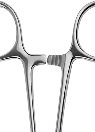 SURGICAL ONLINE Versatile Angling Tools with 2pc 5 Inch Fishing Forceps Set - Stainless Steel, Curved & Straight Hemostats, Serrated Jaws, Locking Mechanism, and Lightweight Design