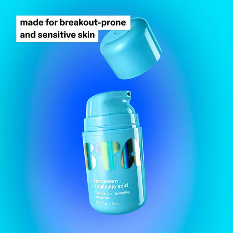 Starface Star Creamｮ Blue Lightweight Face Moisturizer, 1.7 fl oz