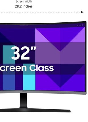 Samsung 32-inch S3 (S39GD) FHD 100Hz Curved Monitor, Game Mode, Eye Saver Mode, Multiple Connectivity with HDMI Port, Built-In Speakers, LS32D396GANXZA, 2025