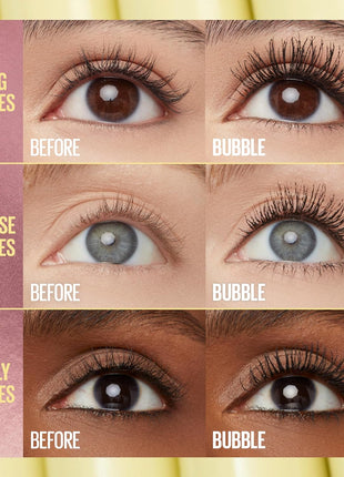 Maybelline The Colossal Bubble Washable Mascara, Buildable Mascara Volume and Length Formula for Bold, Separated Lashes, Blackest Black, 1 Count