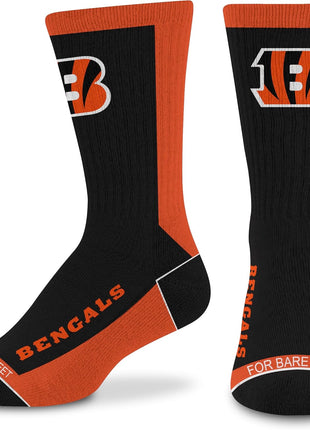 For Bare Feet NFL Unisex Kids Nfl Mvp Crew Sock Youth