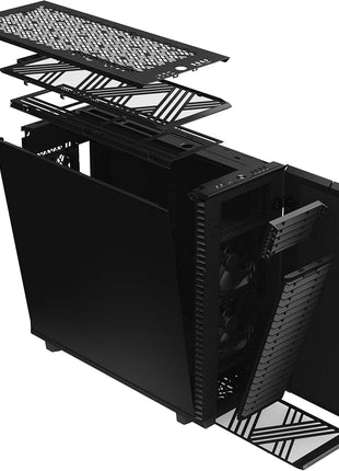 Fractal Design Define 7 XL Black Solid Brushed Aluminum/Steel E-ATX Silent Modular Full Tower Computer Case