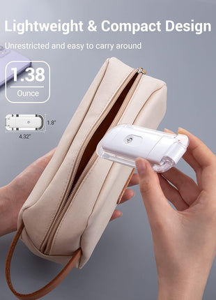 DEWENWILS USB Rechargeable Book Reading Light, 3000K Warm White, Brightness Adjustable Clip on LED Bookmark Lamp at Night in Bed, Portable Booklight for Bookworms, Kids