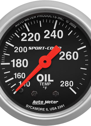 AUTO METER 3341 Sport-Comp Mechanical Oil Temperature Gauge
