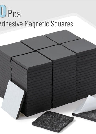 Mr. Pen- Self Adhesive Magnet Squares, 120 Pcs, Small Square Magnets with Adhesive Backing, Magnetic Squares with Adhesive Backing