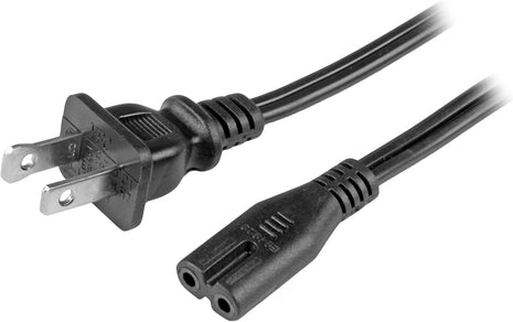 StarTech.com 10ft (3m) Laptop Power Cord, NEMA 1-15P to C7, 7A 125V, 18AWG, Laptop Replacement Cord, Printer Power Cable