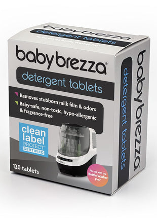 Baby Brezza Detergent Soap Tablets for Bottle Washers, 120 Tablets | Universally Compatible with All Brands of Baby Bottle Washers Including Baby Brezza Bottle Washer Pro