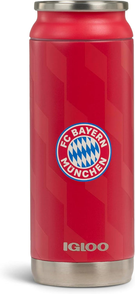 Igloo FC Bayern München 16 Oz Stainless Steel Can Tumbler, Red