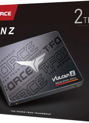 TEAMGROUP T-Force Vulcan Z 2TB SLC Cache 3D NAND TLC 2.5 Inch SATA III Internal Solid State Drive SSD (R/W Speed up to 550/500 MB/s) T253TZ002T0C101