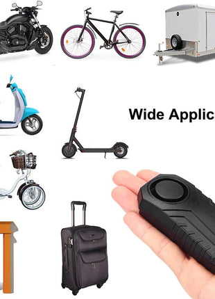 Wsdcam 113dB Bike Alarm Wireless Vibration Motion Sensor Waterproof Motorcycle Alarm with Remote