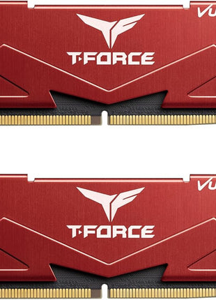 TEAMGROUP T-Force Vulcan DDR5 64GB (2x32GB) 6000MHz (PC5-48000) CL38 Intel XMP 3.0 & AMD Expo Compatible Desktop Memory Module Ram Black FLBD564G6000HC38ADC01