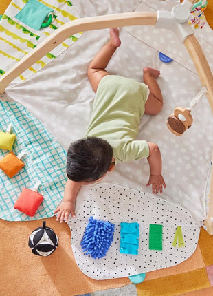 Lovevery, The Play Gym with Sensory Strands, Tummy Time Play Mat with Developmental Zones & Detachable Sensory Toys, Parent-Approved Baby Essential