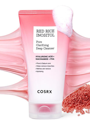 COSRX Red Rice Heart Fluffy Pore Pack Cleanser, 5.1 fl oz (150 ml), Sticky Foam, Pore Pack, Face Wash, Cleansing, Face Foam, Weak Acid Cleansing, Niacinamide, Ceramide, PHA, Vitamin B12, Inositol