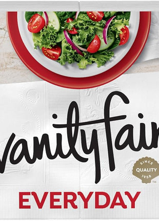 Vanity Fair Everyday Paper Napkins, 200 2-Ply Disposable Napkins